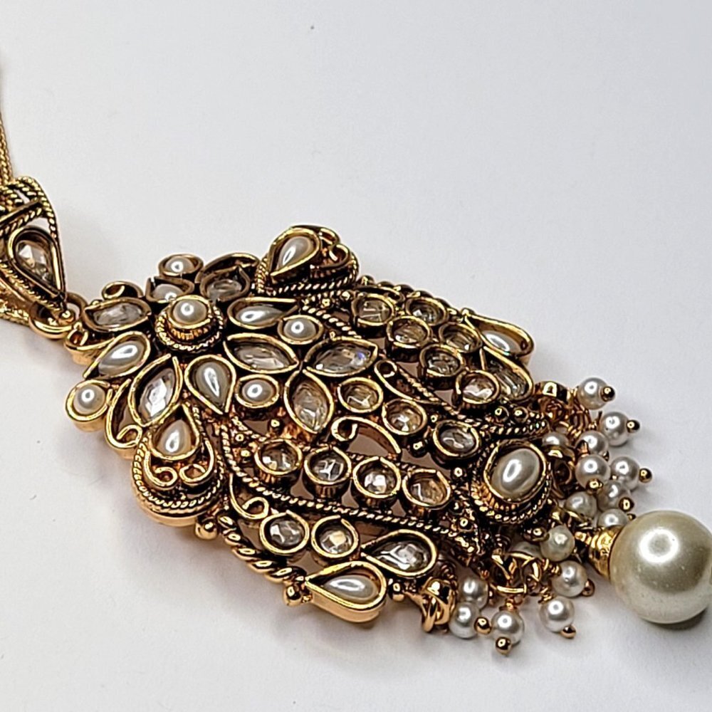 Ethnic Antique Gold Tone Pendant - Picture 10 of 14